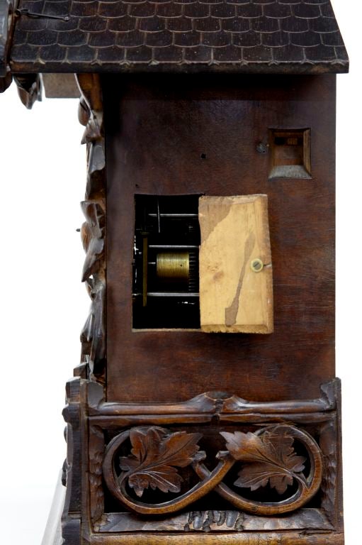 Wood 19th Century Antique German Black Forest Cuckoo Clock