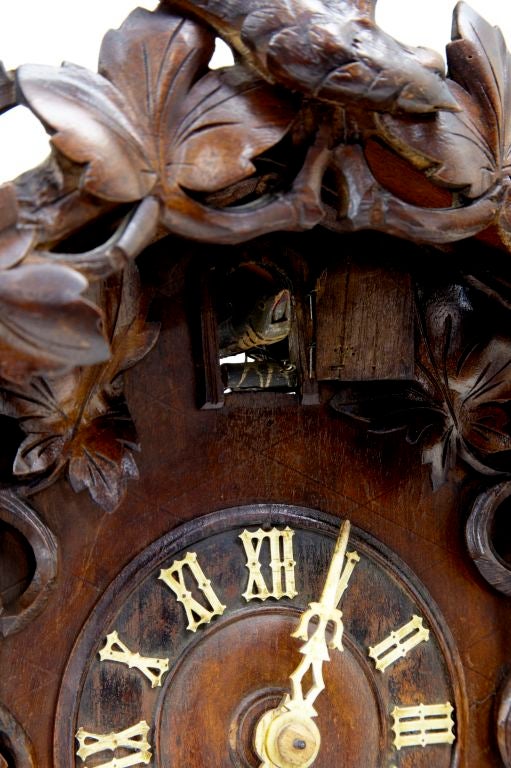 19th Century Antique German Black Forest Cuckoo Clock 5