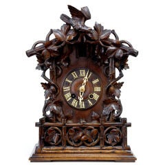 19th Century Used German Black Forest Cuckoo Clock