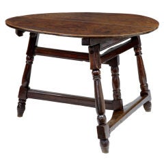 A Rare 18th Century Antique Oak And Elm Coaching Table
