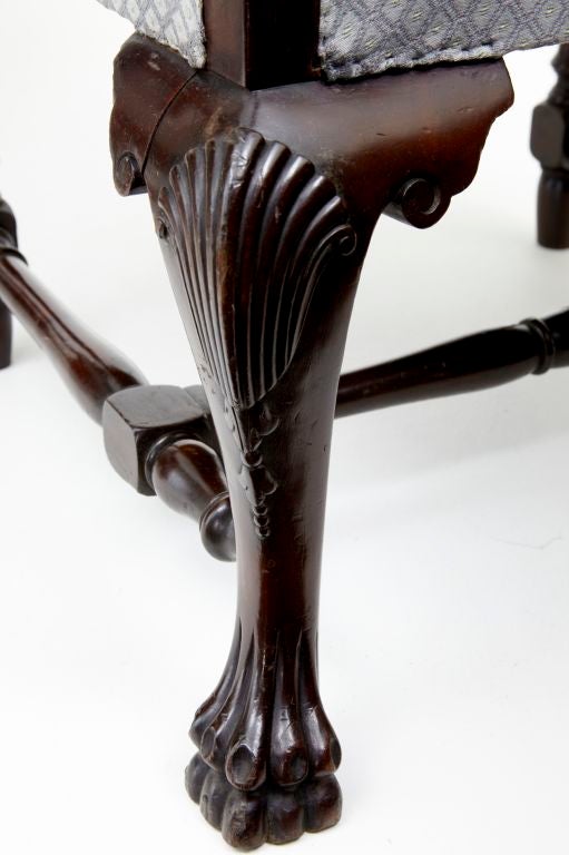 Pair of 19th Century Antique French Mahogany Armchairs 2