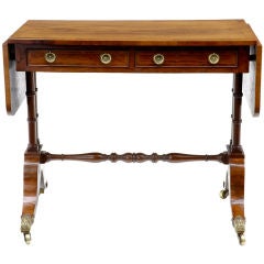 Regency Antique Cross Banded Rosewood Sofa Table