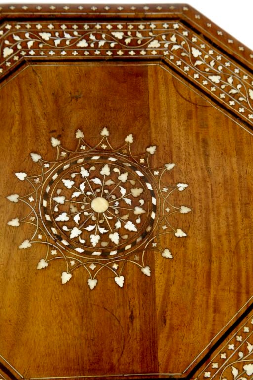 19th Century Antique Anglo Indian Inlaid Stand