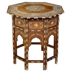 19th Century Antique Anglo Indian Inlaid Table