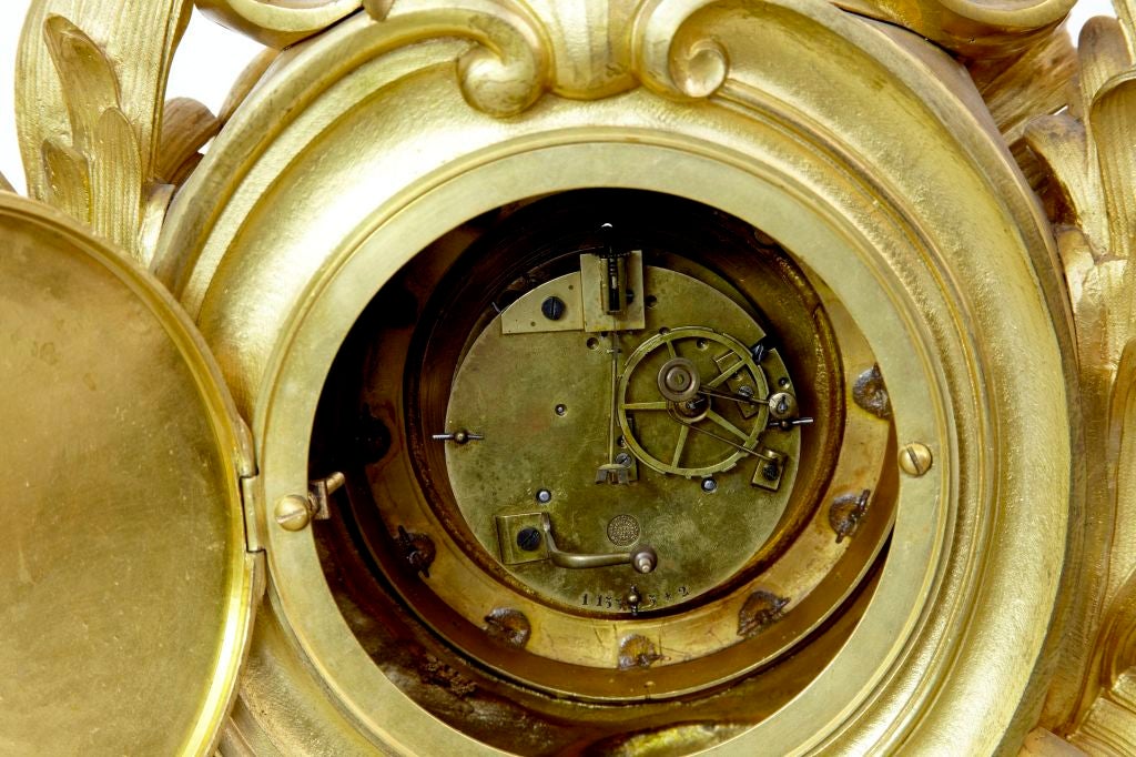 Important Antique French Ormolu Clock Garniture 1