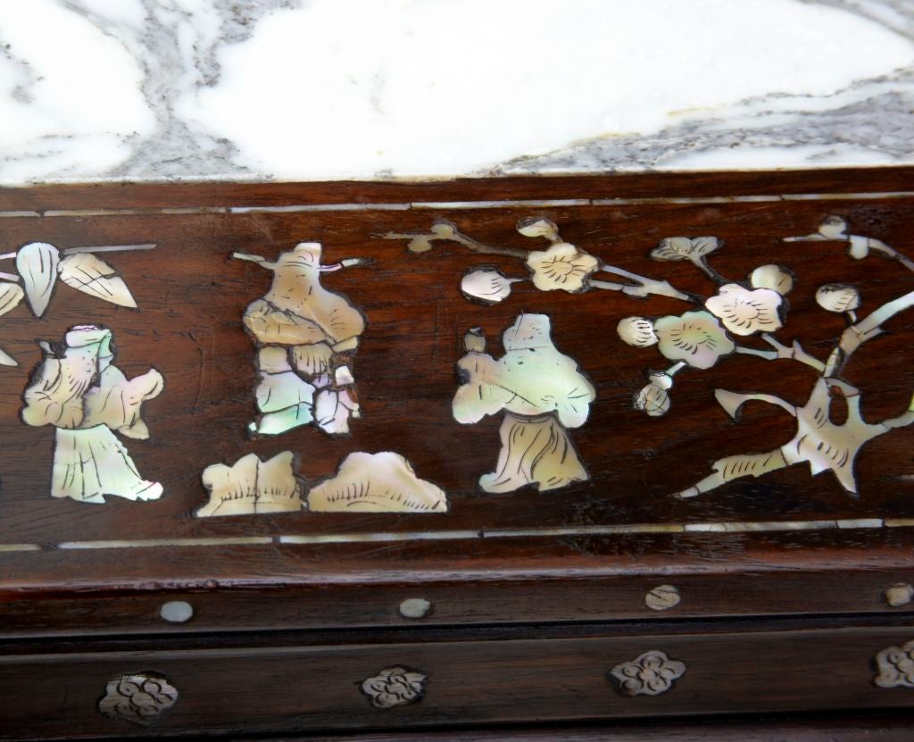 19th Century Antique Chinese Mother Of Pearl Center Table 4