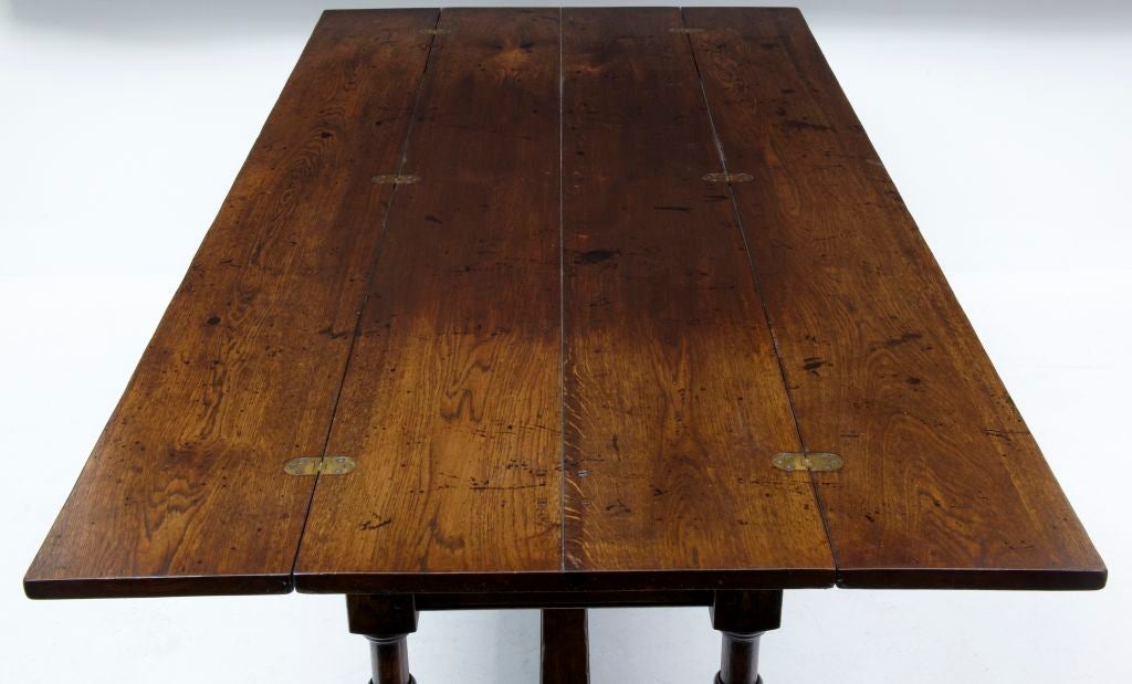 Large English Made Oak Flip Top Dining Table At 1stdibs Large English Made Oak Flip Top Dining Table For 2
