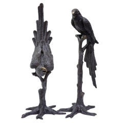 Pair Of 20th Century Bronze Decorative Birds