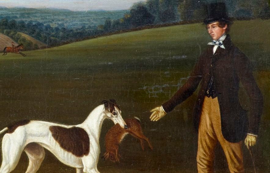 19th Century Fine Oil Painting Of Hare Coursing At 1stDibs 19th-century-fine-oil-painting-of-hare-coursing-at-1stdibs