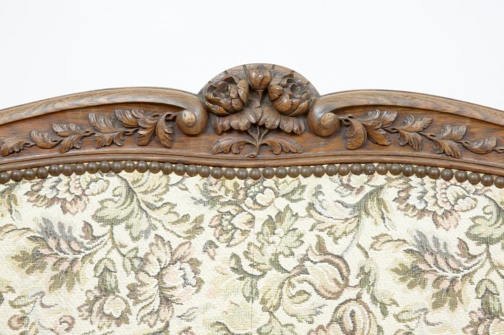 19th Century Antique French Rosewood Upholstered Sofa 1