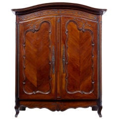 Late 18th Century Antique Cherrywood French Armoire