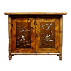 Stunning Early 20th Century Japanese Bamboo Cabinet