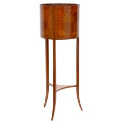 Early 20th Century Inlaid Satinwood Plant Stand