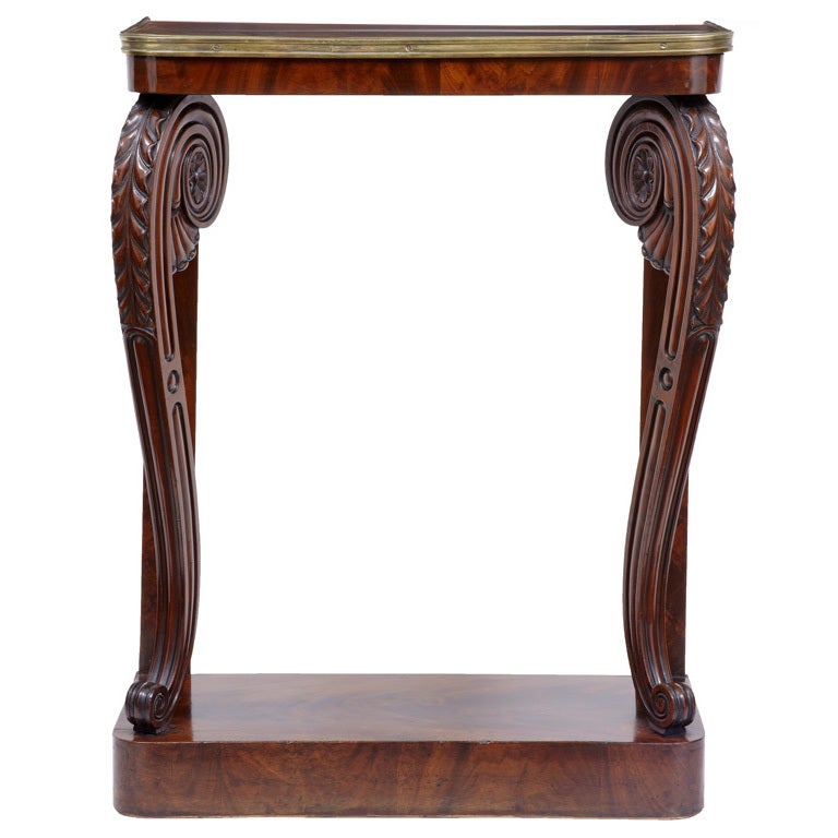 19th Century Antique Mahogany Console Table