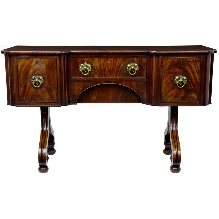 19th Century Antique Scottish Mahogany Sidebaord