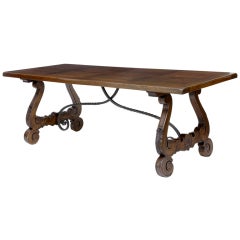 19th Century Antique French Oak Refectory Table