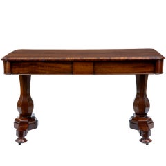 William IV 19th Century Antique Rosewood Library Table