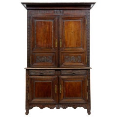 Early 19th Century Antique French Oak Cupboard Buffet De Corps