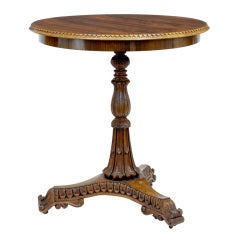 19th Century Antique Carved Regency Rosewood Occasional Table 6