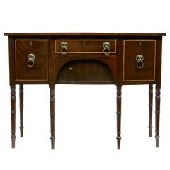 19th Century Antique Mahogany Sheraton Sideboard