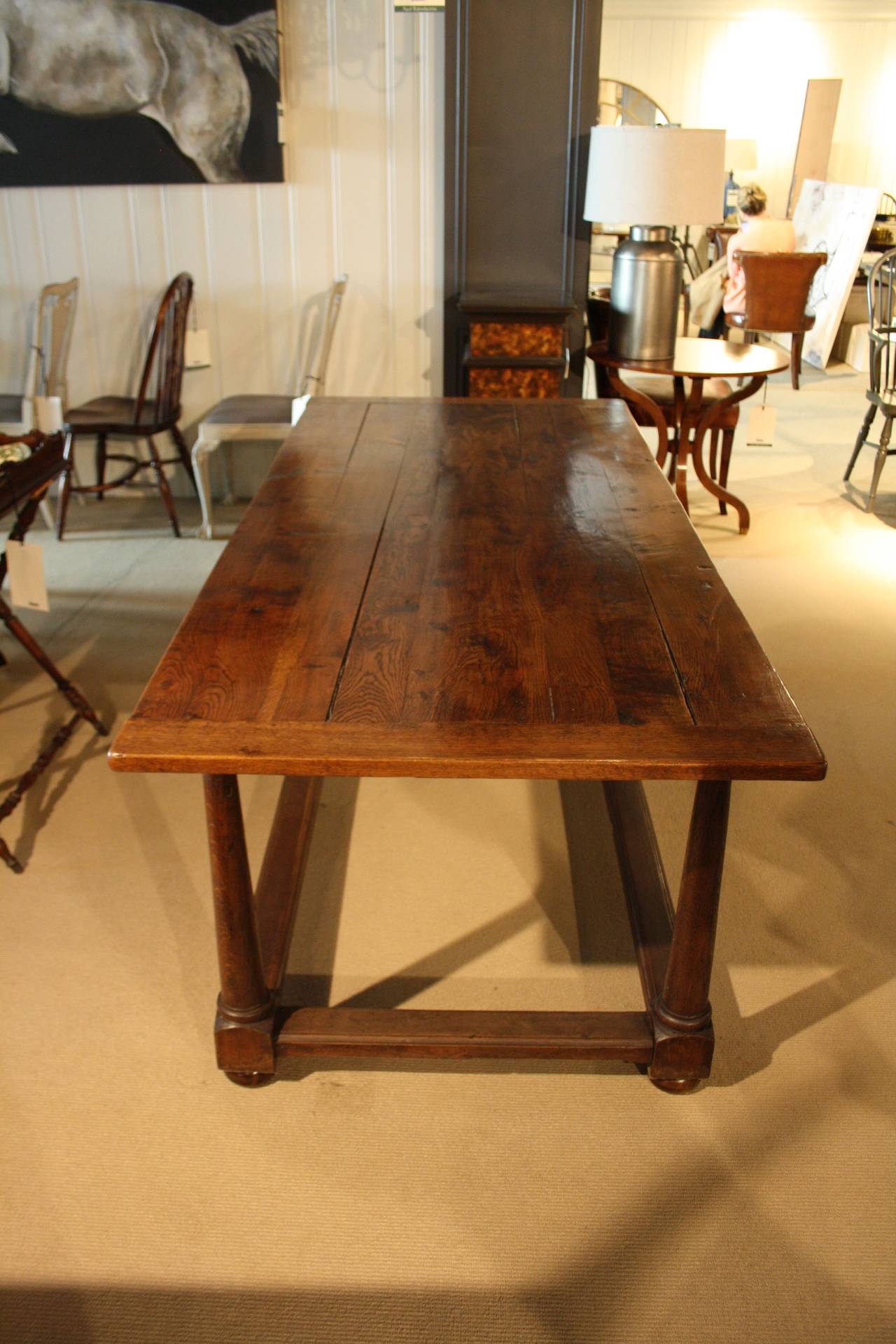 British Working Table in Oak