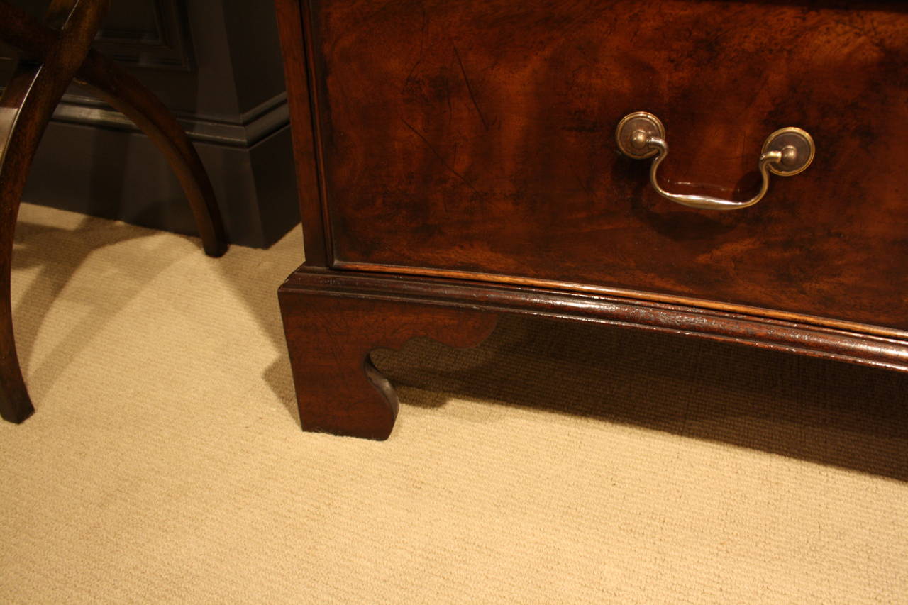 Contemporary Chatsworth Concave Chest in Faded Mahogany