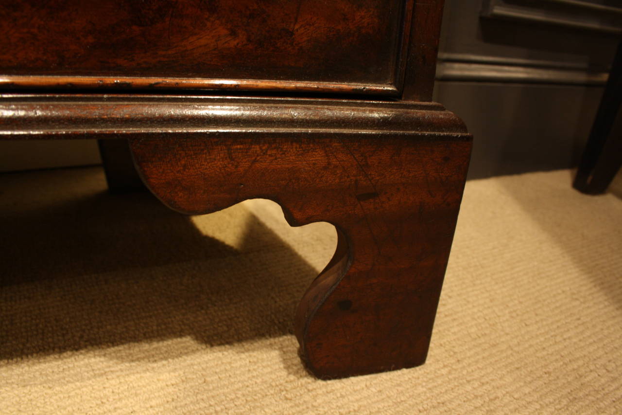 Brass Chatsworth Concave Chest in Faded Mahogany