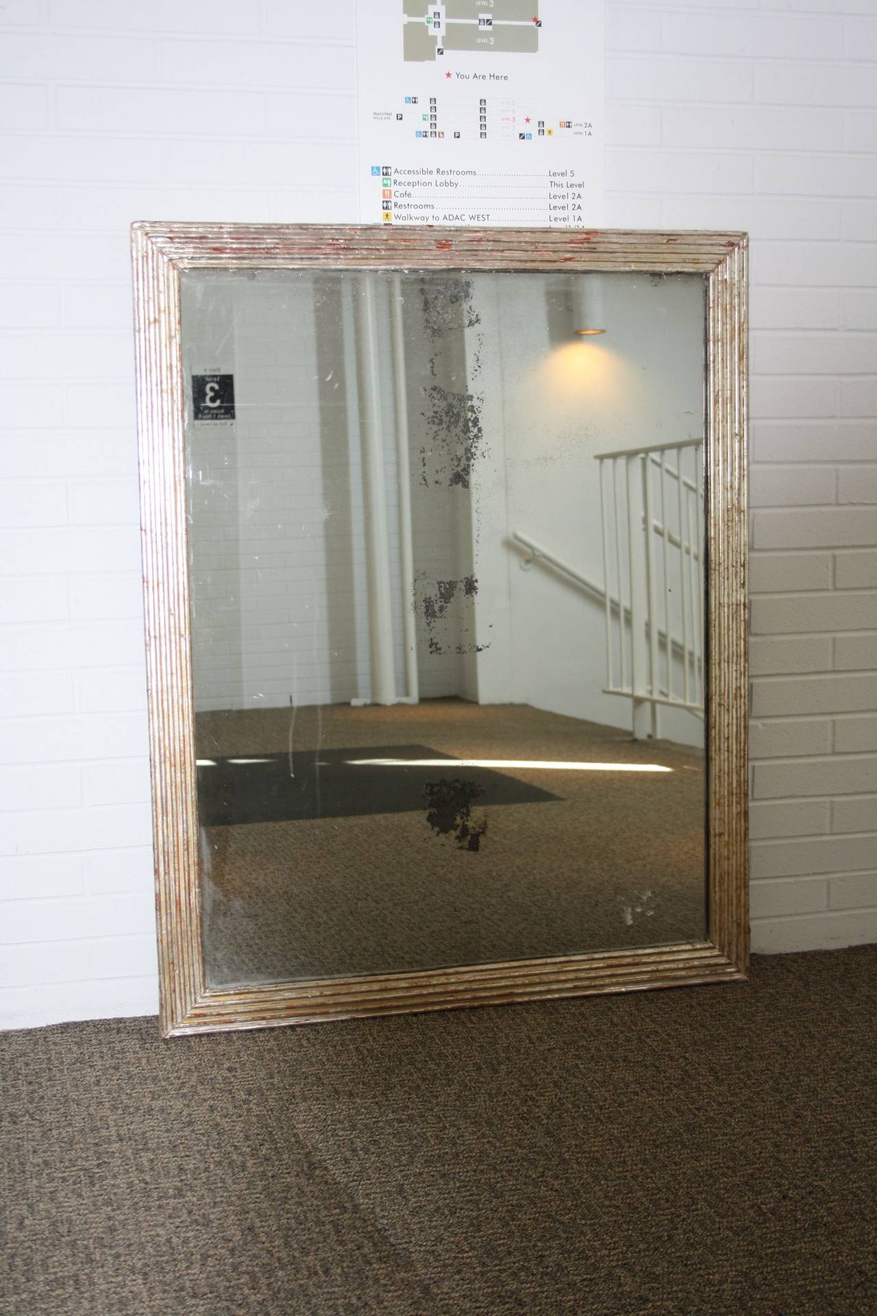 Antique Mirror 
with Silver Leaf