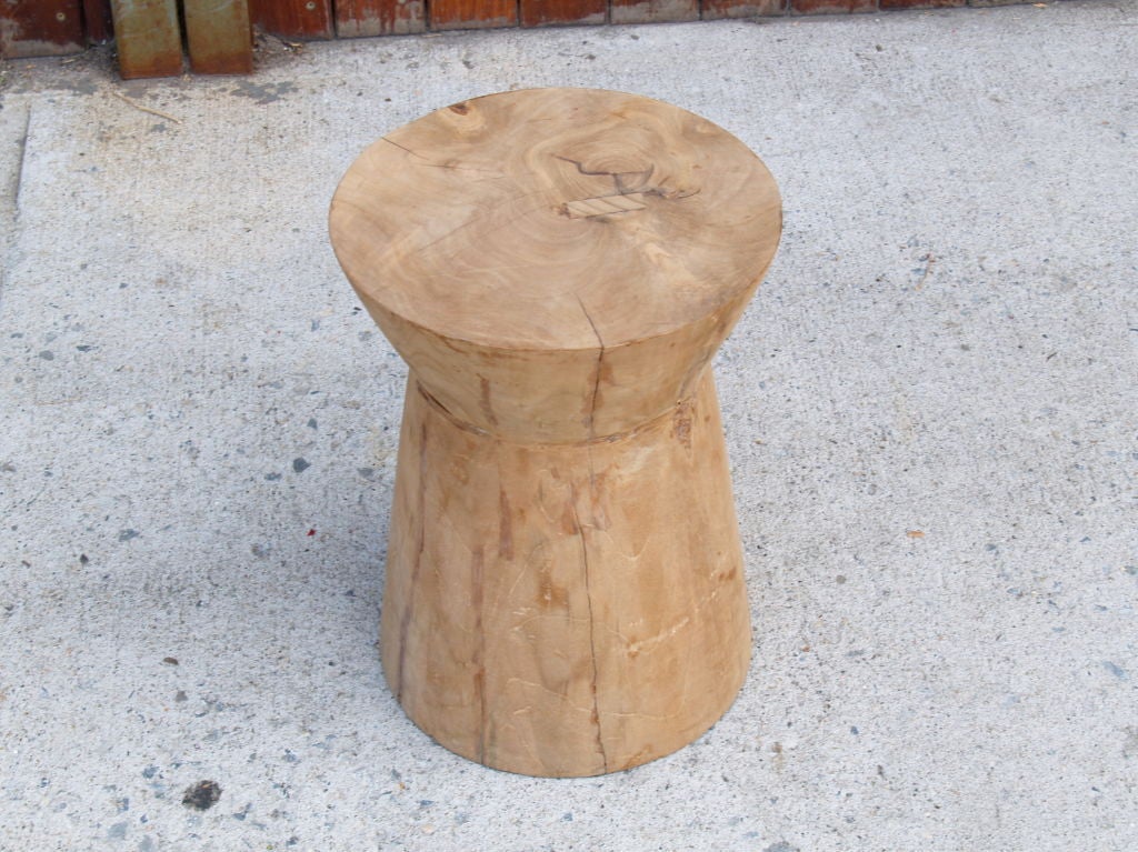 natural organic stool or table