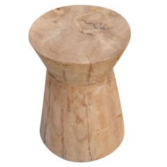 natural organic stool or table