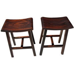 modern rosewood bar stools