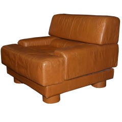 Lafer Leather Puzzle Chair, 1970
