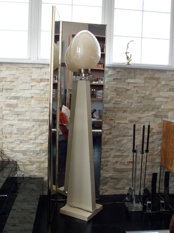 Giant Egg Floor Lamp, circa 1970