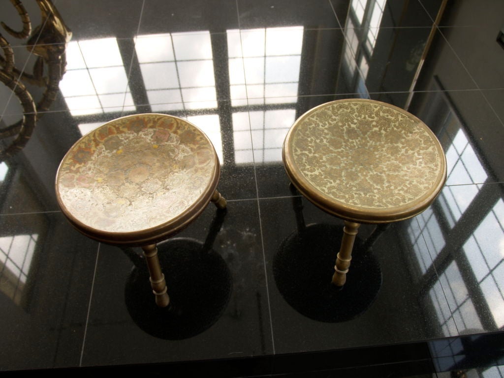 brass feet warmers / stools or seats (3 available) 1