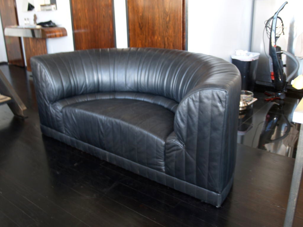 maurice villency leather sofa
