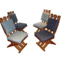 4 Harvey Probber deck chairs