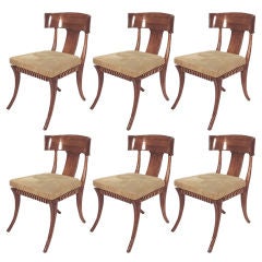 6 klismos chairs