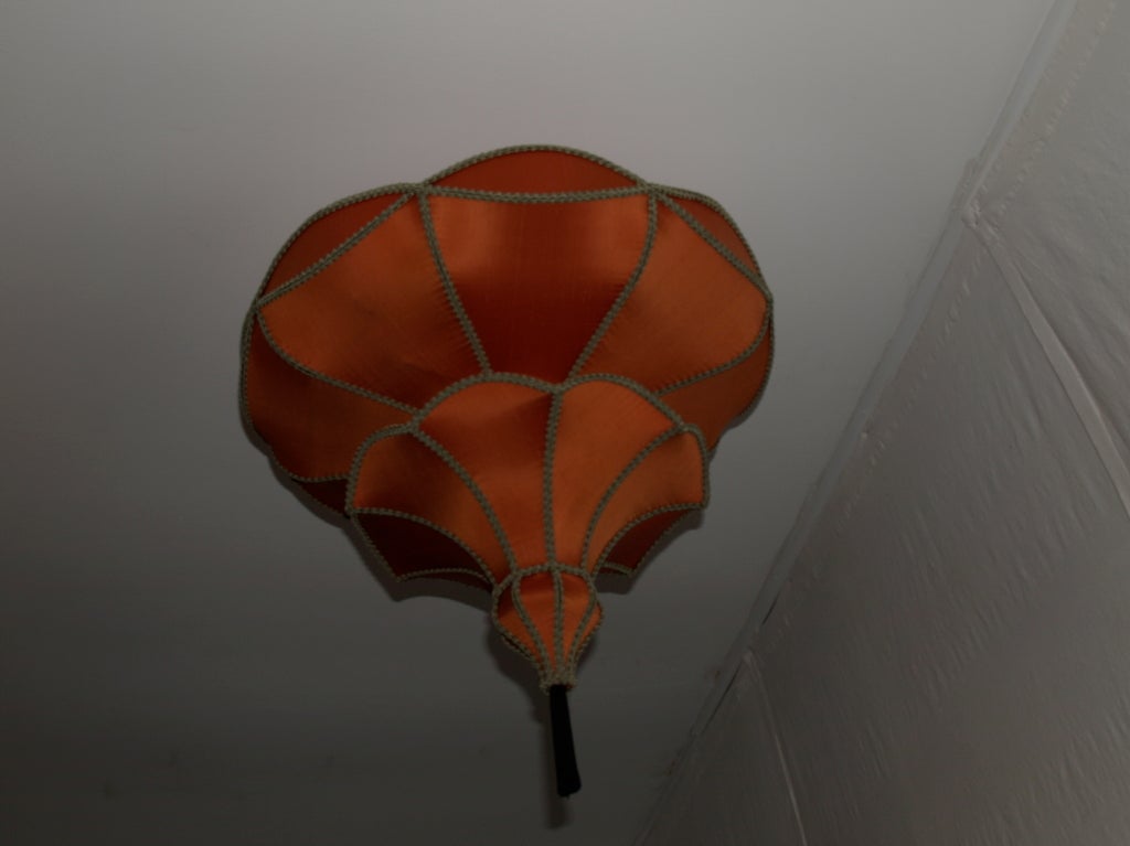 American two tier canopy light in a metallic rust color For Sale