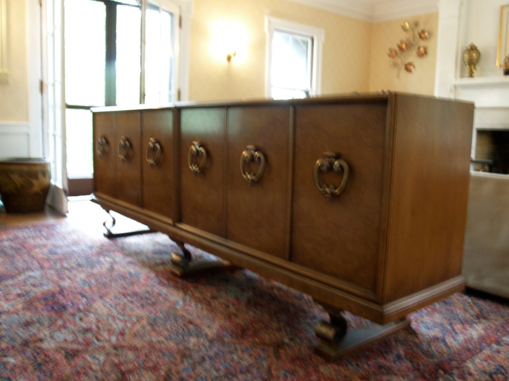 Wood enormous  Mastercraft credenza, buffet or sideboard For Sale