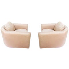 pair of Mid Century John Stuart Low & Deep Arm Chairs 11