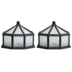 Wrought Iron Garden Lanterns, Lights