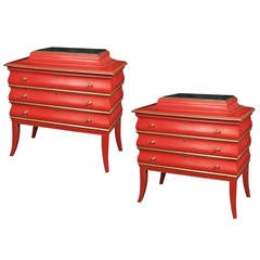 Pair of Art Deco Chests Attributed to Bruno Paul