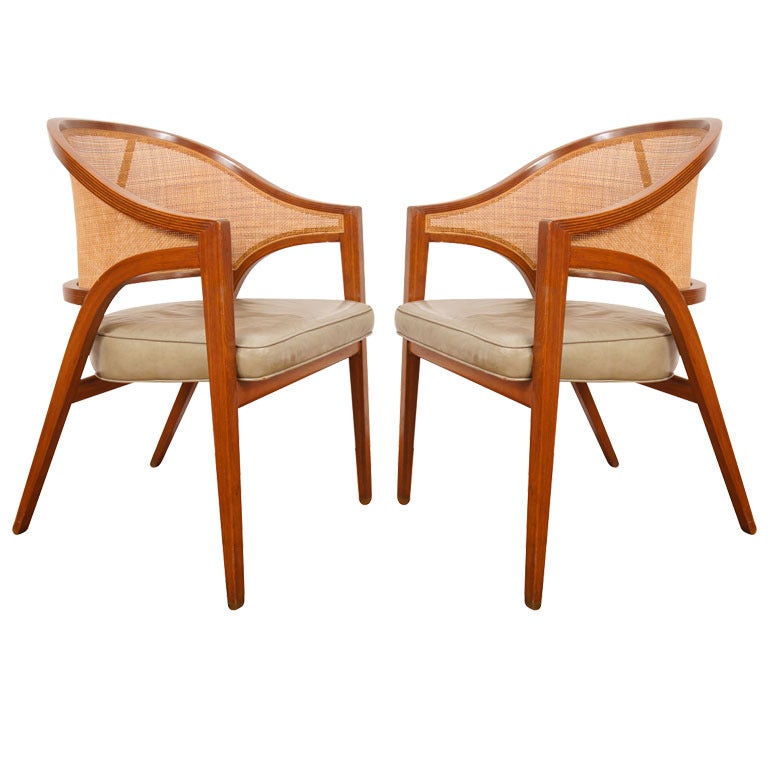 mid century Wormly Y Chairs for Dunbar, pair