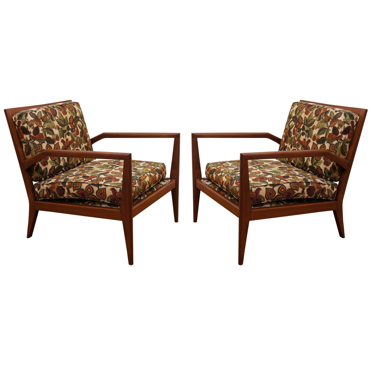 Pair of Mid Century Armchairs after Gibbings or Wormley For Sale