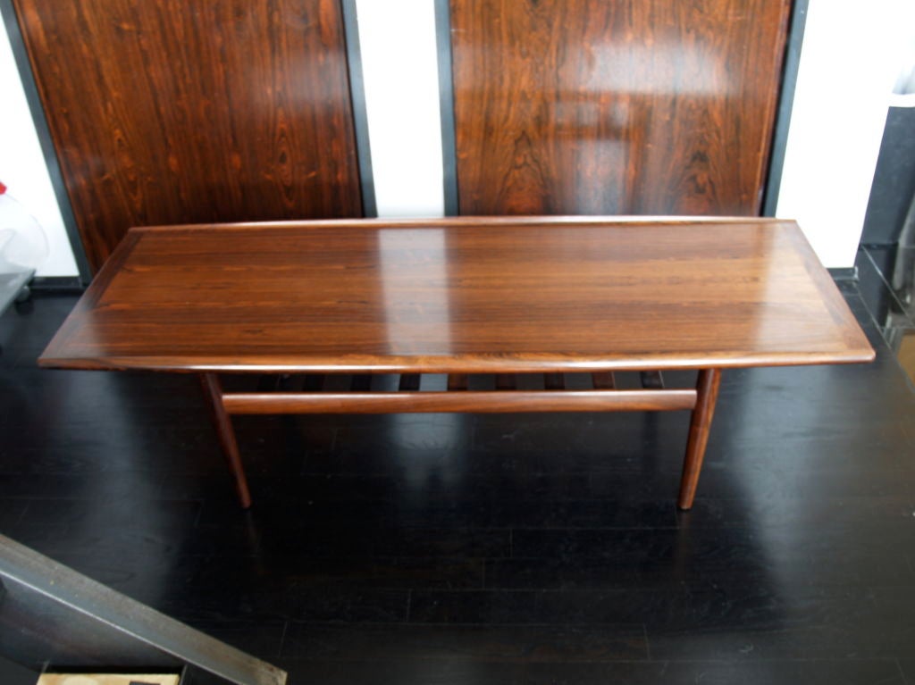 Danish Rosewood Table by Grete Jalk In Excellent Condition For Sale In Canaan, CT