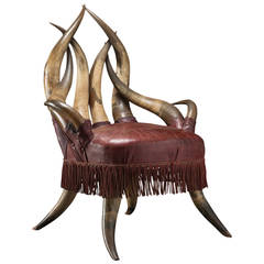 Horn Leather Chair