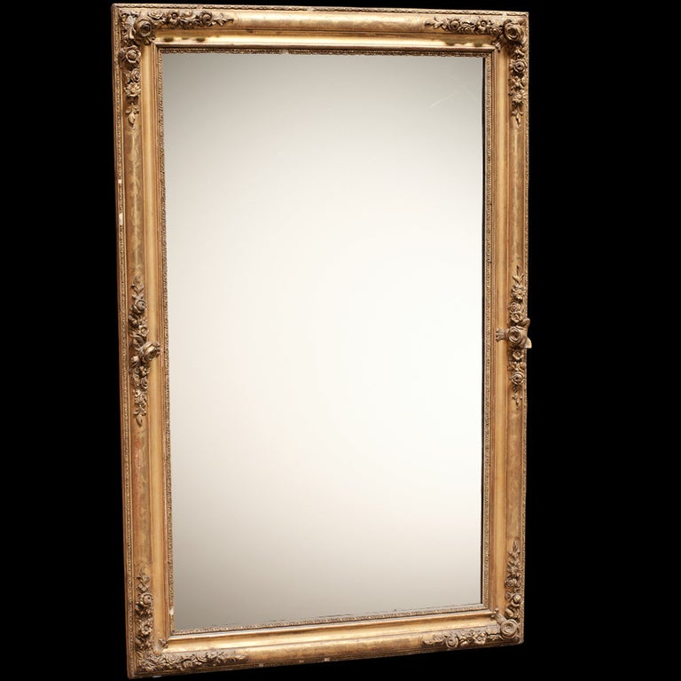 Gilt Rectangular Gold Gilded Mirror