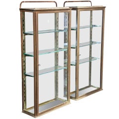 Antique Pair of Bronze Wall Cases
