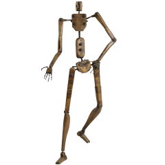 Articulated Wooden Skeletal Mannequin