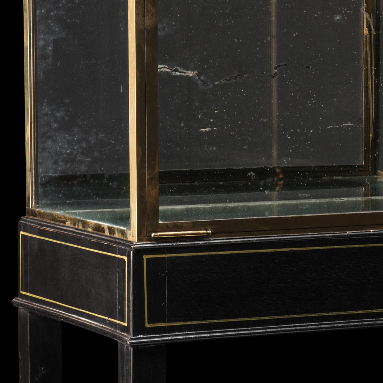 Late 19th Century Brass Display Cabinet